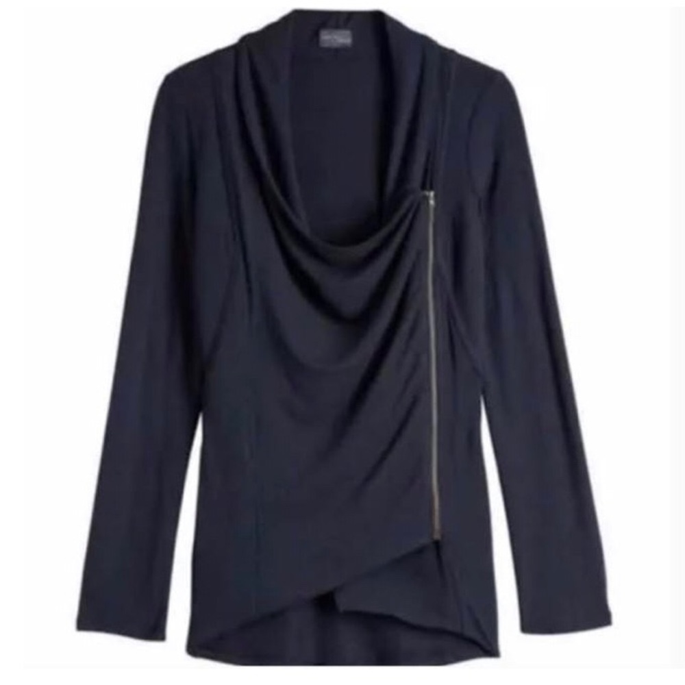 Market & Spruce French Terry Zip Cardigan